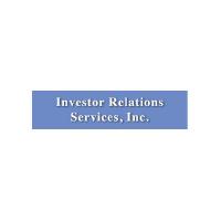 Blue logo with "Investor Relations Services, Inc.
