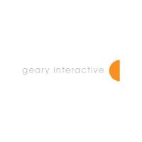 Geary Interactive logo with orange accent.